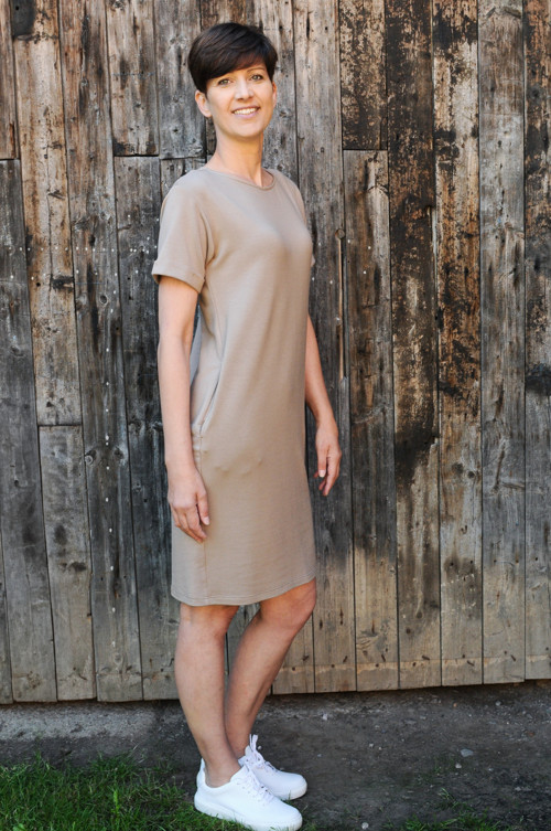 Dámské šaty VIKY - béžové — foto 3