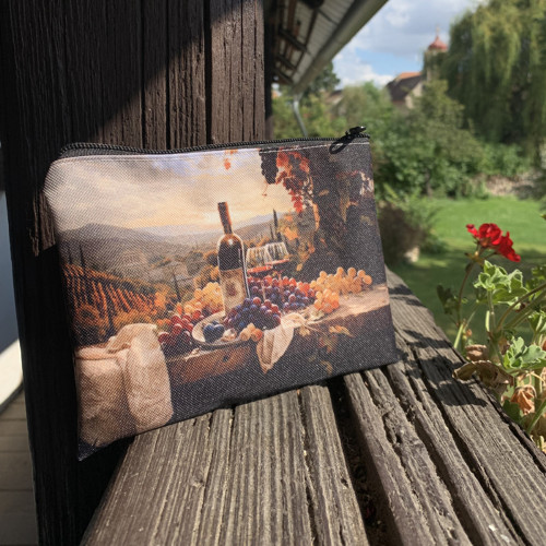 Zátiší s vínem - taštička - kapsička — foto 2