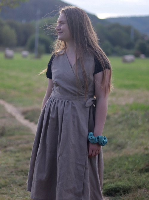 Lněné zavinovací šaty — foto 3