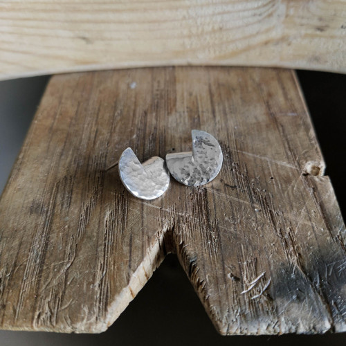 1/4 cut stříbrné náušnice — foto 3