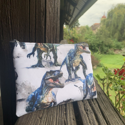 Dinosauři na bílé - taštička - kapsička — foto 2