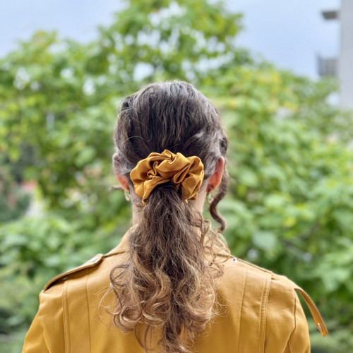 DUNA - hedvábná scrunchie JUMBO — foto 2