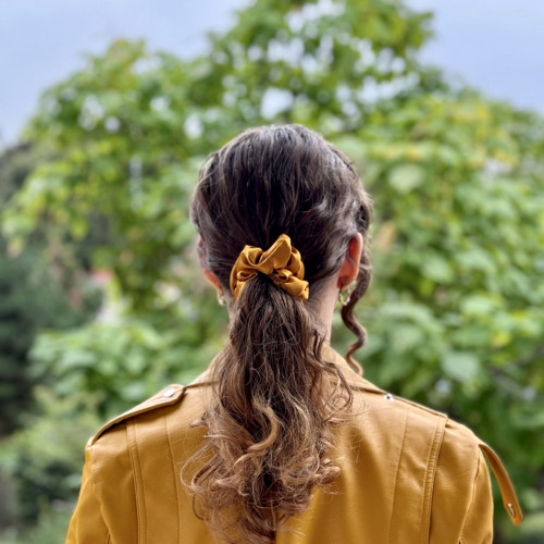 DUNA - hedvábná scrunchie KLASIK — foto 2