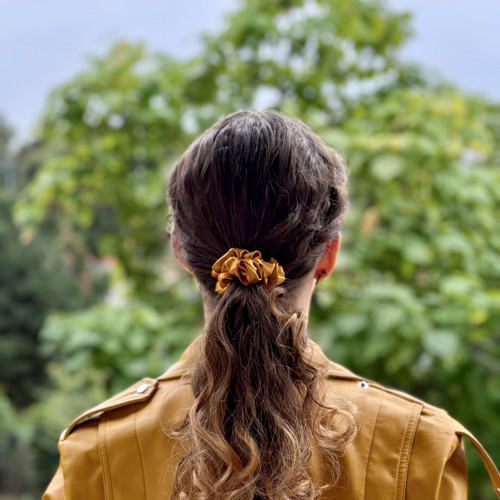DUNA - hedvábná scrunchie MINI — foto 2