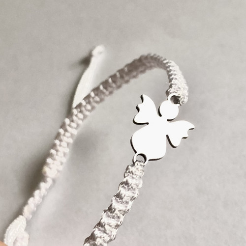 Andělský Shamballa Náramek - Bílý — foto 2