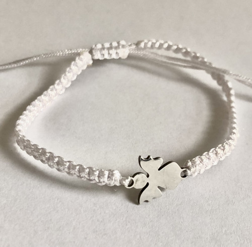 Andělský Shamballa Náramek - Bílý — foto 3