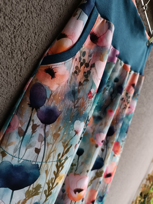 Poppies pastel ... suknička S — foto 4