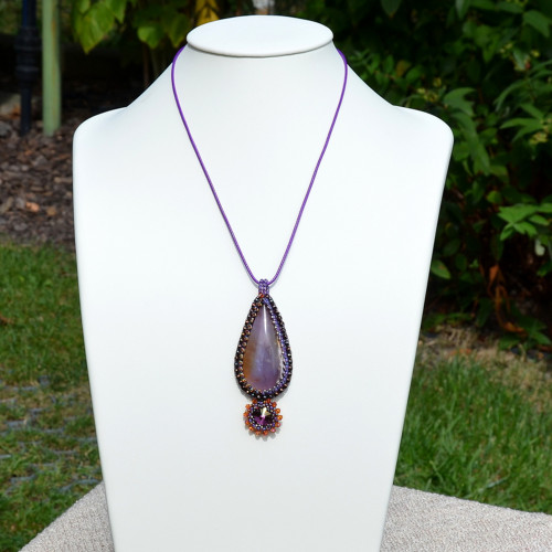Stmívání - fialový chalcedon — foto 3