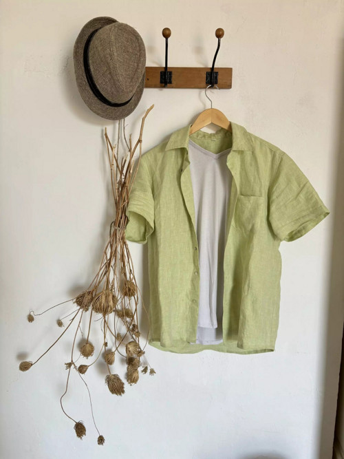 Lněná košile Lime — foto 3