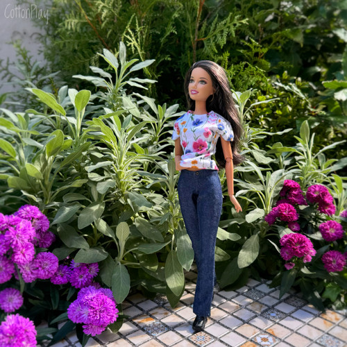 Tmavě modré džíny pro Barbie — foto 2