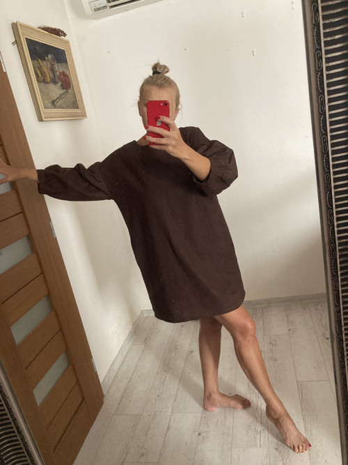 TOP/BLúZA ĽAN-ová / KAKAO BROWN/ — foto 3