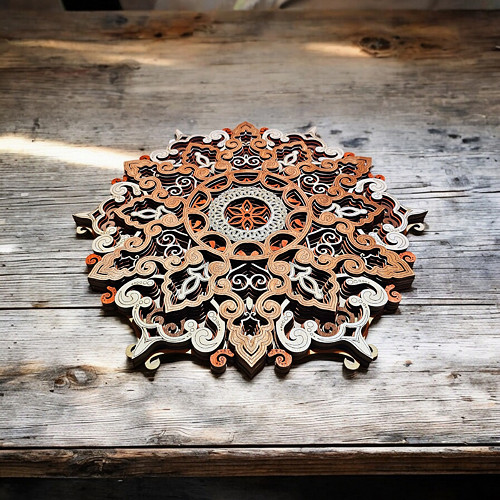 Dřevěný Obraz Mandala — foto 5