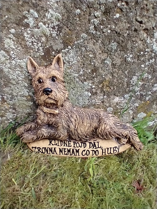 Cedulka s australským teriérem s nápisem — foto 5