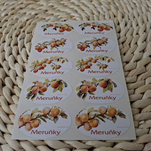Meruňka - etikety samolepící — foto 2
