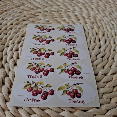 Třešně - etikety samolepící — foto 2