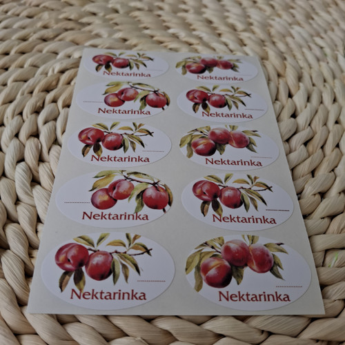 Nektarinka - etikety samolepící — foto 2