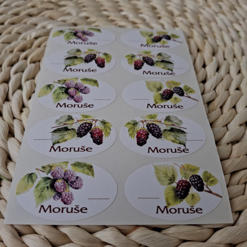 Moruše - etikety samolepící — foto 2