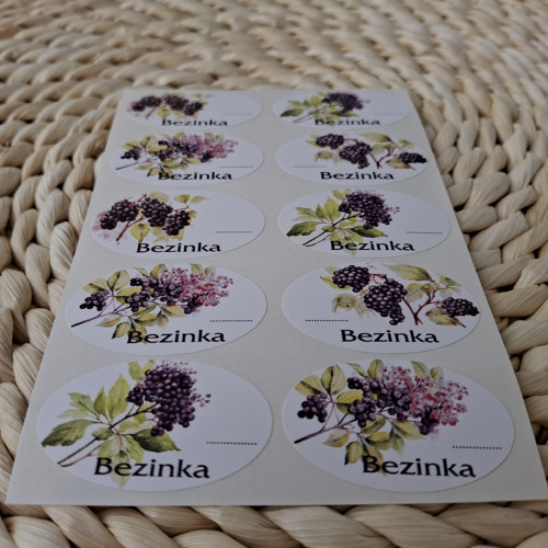Bezinka - etikety samolepící — foto 2