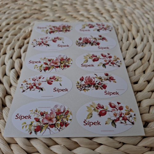 Šípek - etikety samolepící — foto 2