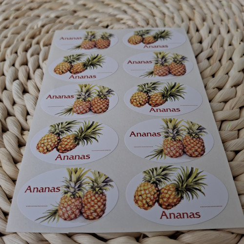 Ananas - etikety samolepící — foto 2