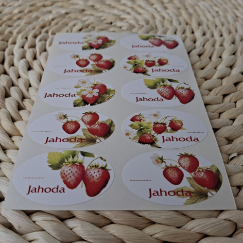 Jahoda - etikety samolepící — foto 2