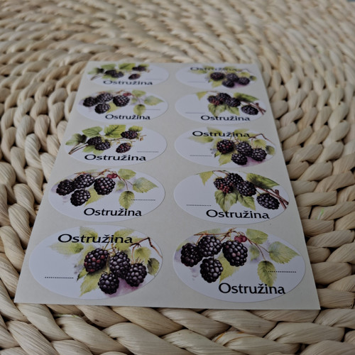 Ostružina - etikety samolepící — foto 2