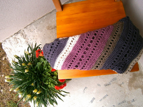 Velký šátek pruhovaný - 2 — foto 2