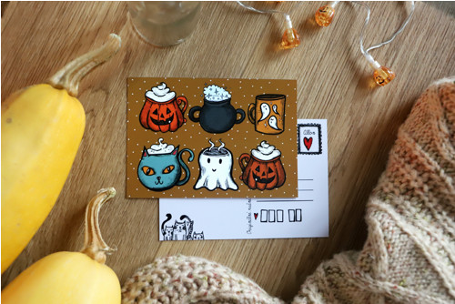 Pumpkin spice latte - pohlednice — foto 2