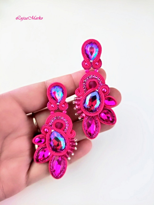 Roxana soutache / sutaš náušnice — foto 5
