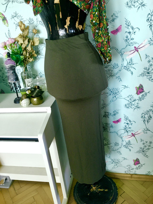 Sukně pencil khaki — foto 3