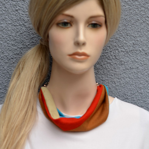 Textilní náhrdelník oboustranný — foto 3