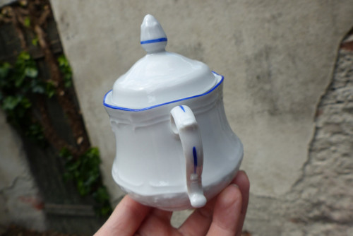 Modrá linka...porcelánová cukřenka — foto 2