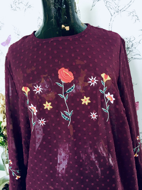 Halenka boho vyšívaná — foto 2