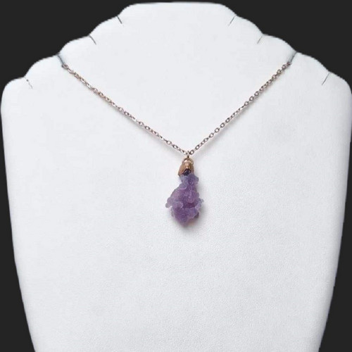 Hroznový ,,grape" chalcedon - přívěsek/náhrdelník — foto 4