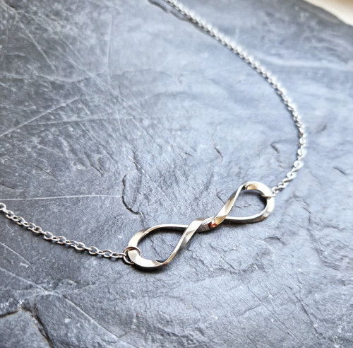 Ocelový náhrdelník*nekonečno/infinity 4,5 cm — foto 2
