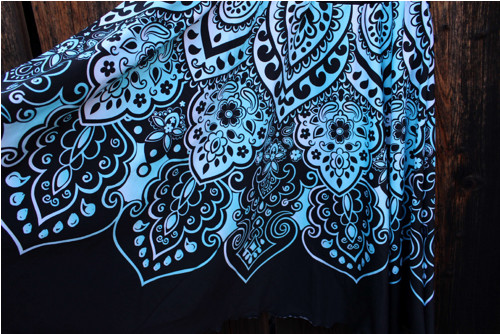 Úpletová sukně Mandala mintová — foto 5