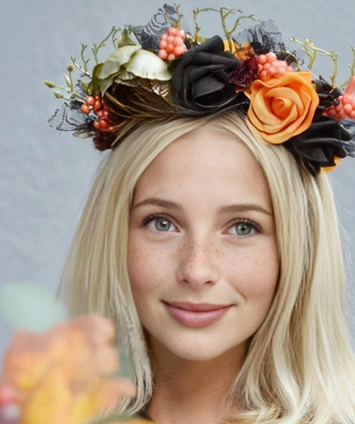 Květinová čelenka Halloween — foto 3