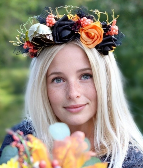 Květinová čelenka Halloween — foto 2