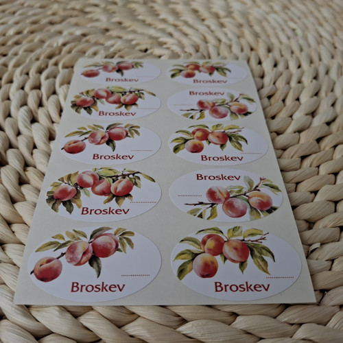 Broskev - etikety samolepící — foto 2