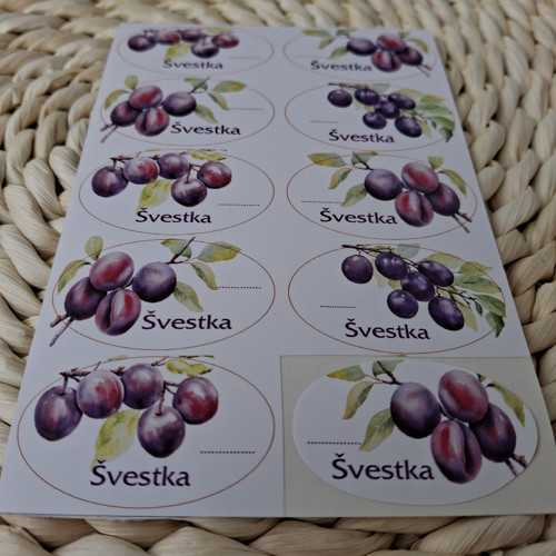 Švestka - etikety samolepící — foto 2