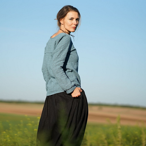 Mušelínka Blue Denim — foto 5