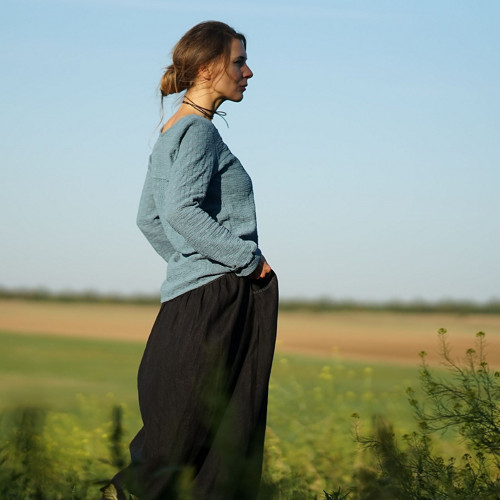 Mušelínka Blue Denim — foto 6