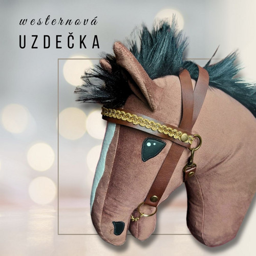 Koženková uzdečka westernová hnědá — foto 2