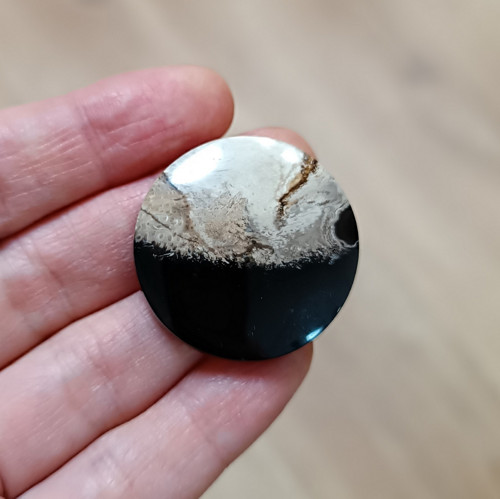 Palmový Achát, ID 4257, průměr 32 mm — foto 3