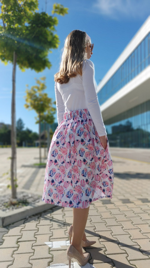 Riasená sukňa Isabela s kapsami — foto 3