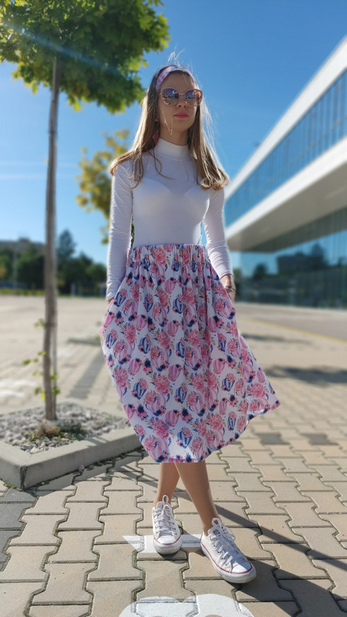 Riasená sukňa Isabela s kapsami — foto 4