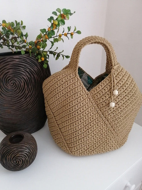 Velká háčkovaná kabelka "shopper bag" — foto 6