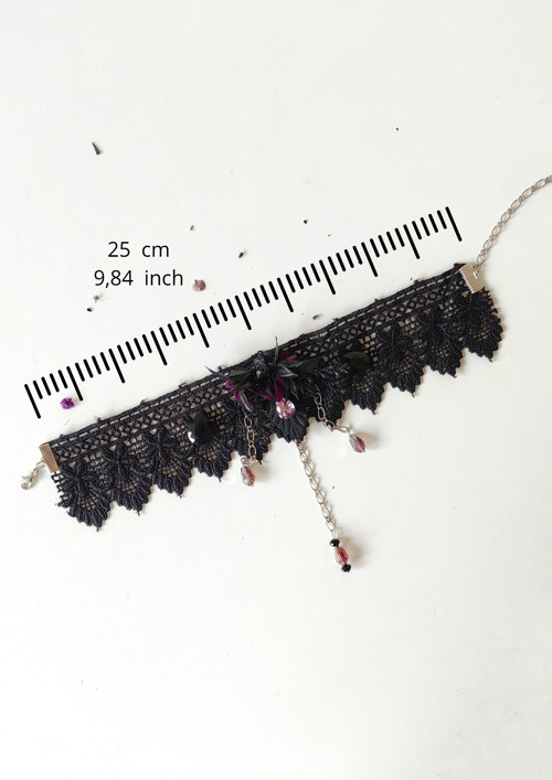 Choker náhrdelník "když padá noc" — foto 6