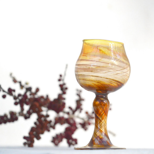 Karamelová sklenka/svícen — foto 3
