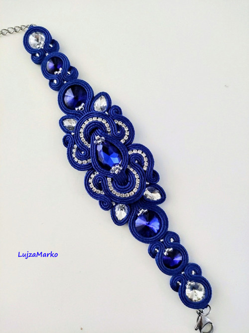 Violet soutache / sutaš sada — foto 3